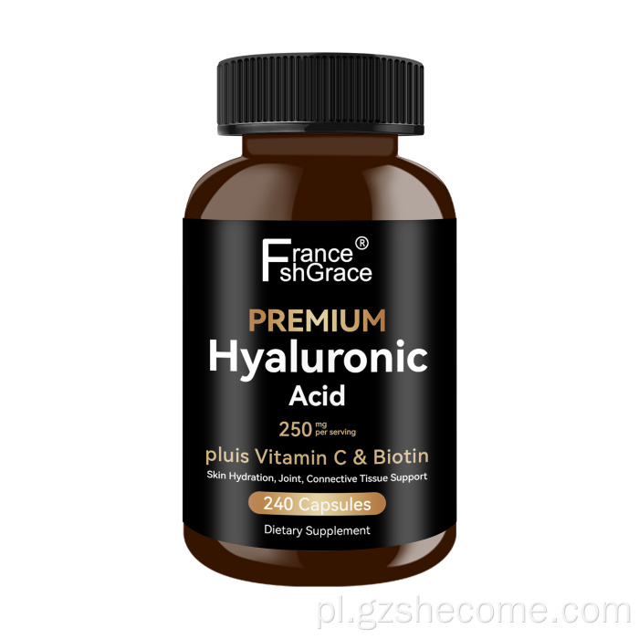 Organiczne hialuronowe kapsułki kwasowe Wspieranie zdrowia